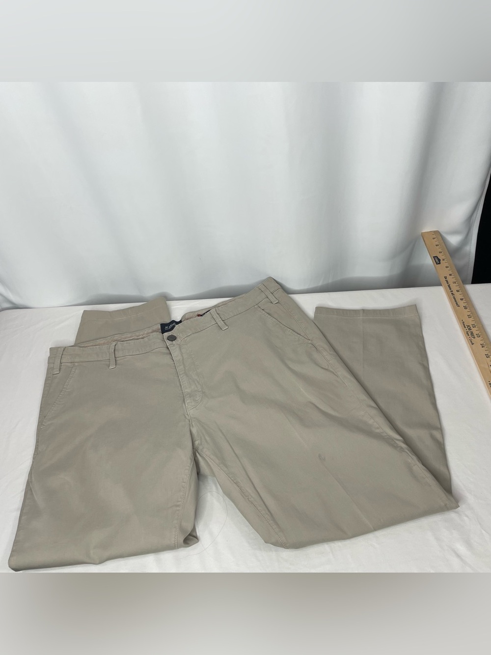 34 Heritage Charisma Chino Pants Men 44x30 Beige Khaki Tencel Stretch